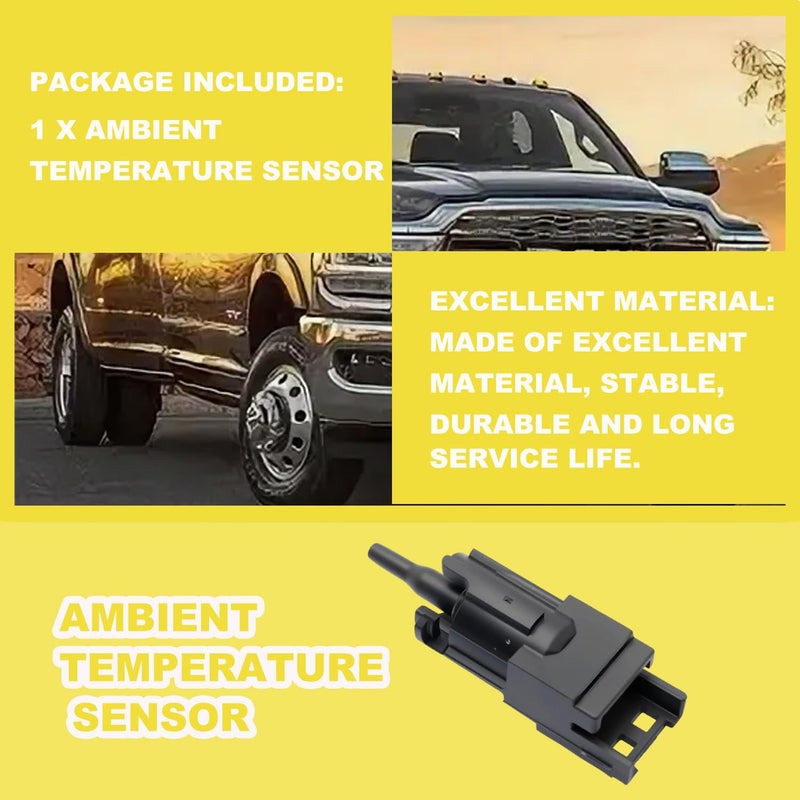 repustor Ambient Temperature Sensor Fit for 2013-2022 Dodge Ram 1500 2500 3500 Replace for 68457701AA 68138681AC 68138681AE - Image 5